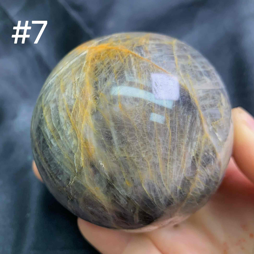 Peach Moonstone Spheres – ZAIENCRYSTAL LLC