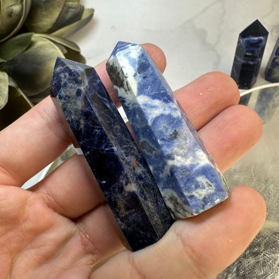 Small Sodalite Tower – ZAIENCRYSTAL LLC